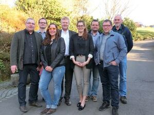 Der neue Vorstand des SPD-Ortsvereins Gebhardshain mit MdL Thorsten Wehner (4. von links)
